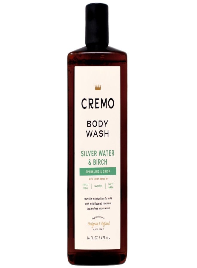 Cremo Body Wash for Men, Silver Water & Birch, Sparkling & Crisp, 16 Fl Oz - Image 1